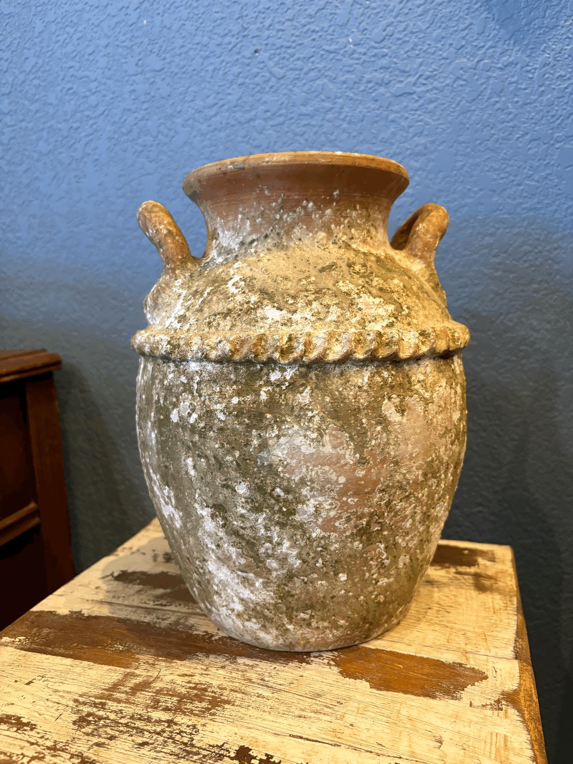 Green Clay Vase