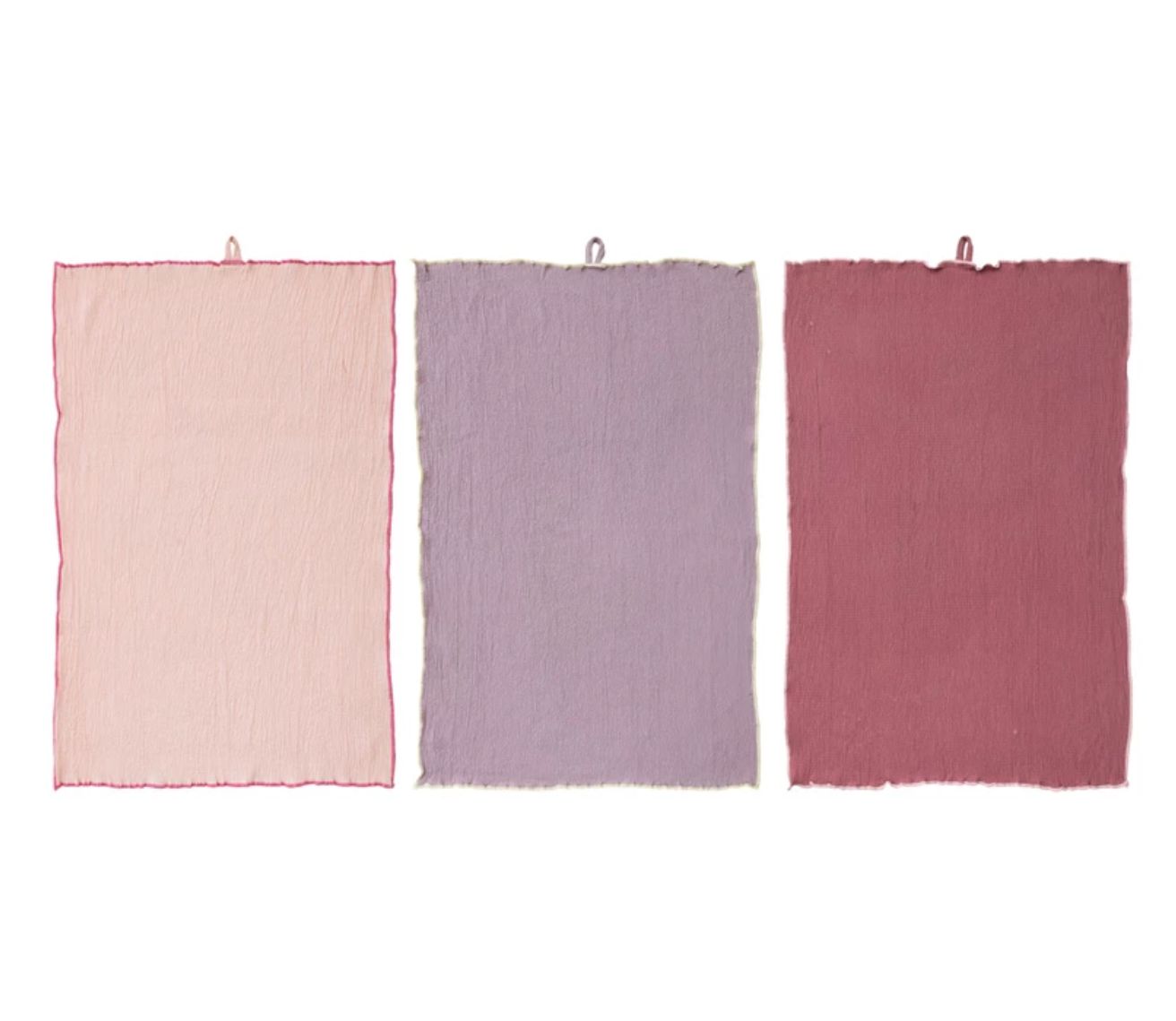 Oversized Tea Towels Pink and Purple
