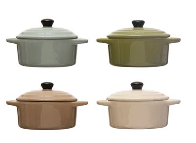 Mini Glazed Baker with Lid