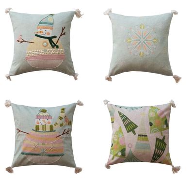 Snowman Two Sided Pillow