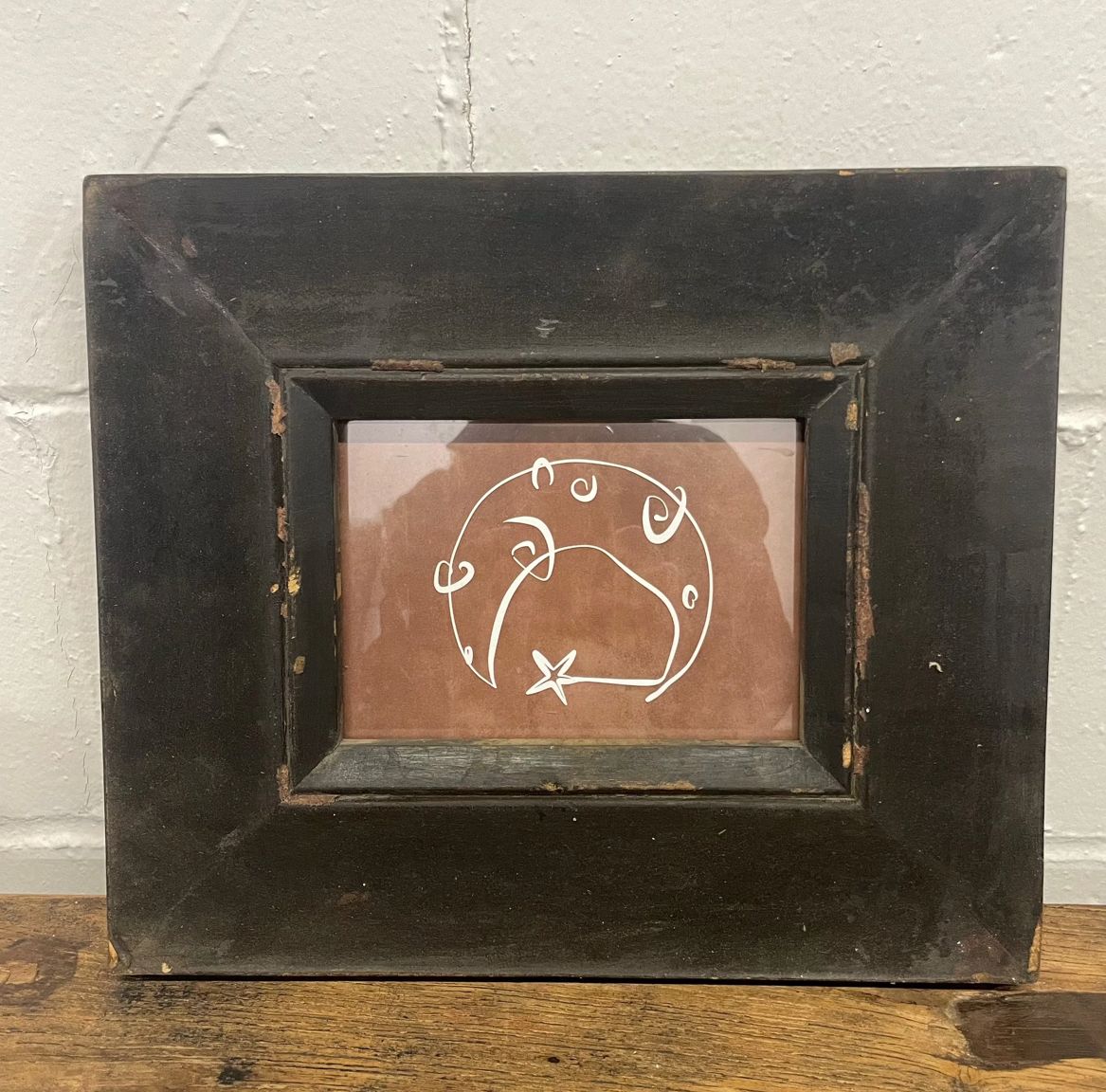 Small Black Reclaimed Wood Frame
