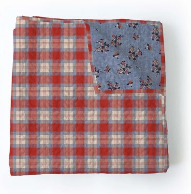 Remi Plaid Quilted Baby Blanket