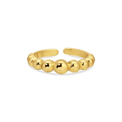 Trending Adjustable Gold Bubble Ring