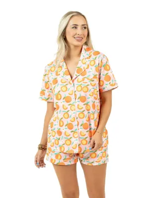 Oranges PJ Short Set-Large