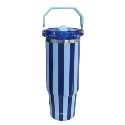 Striped Tumbler-Blue