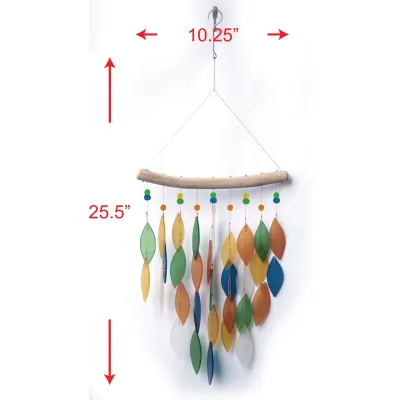 Diamond Margarita Sea Glass Wind Chime