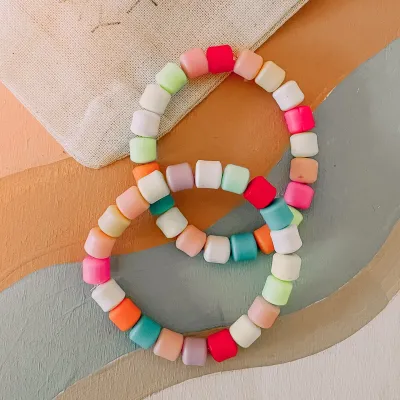 Kids Clay Beaded Bracelet