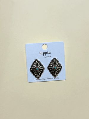 Silver Diamond Shaped Earrings