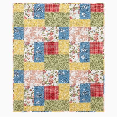 Farmhouse Floral Throw