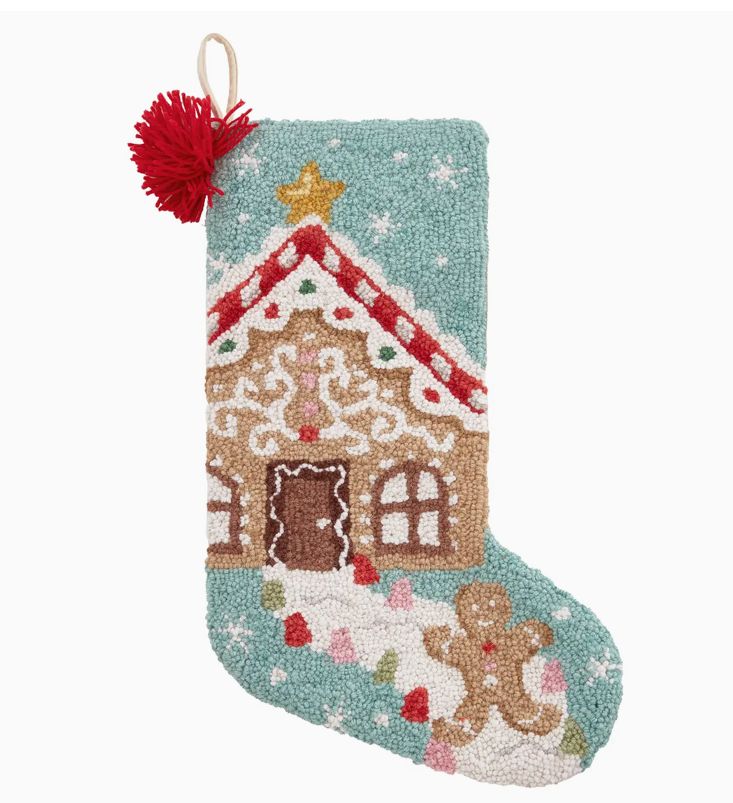 Gingerbread Tassel Hook Stocking