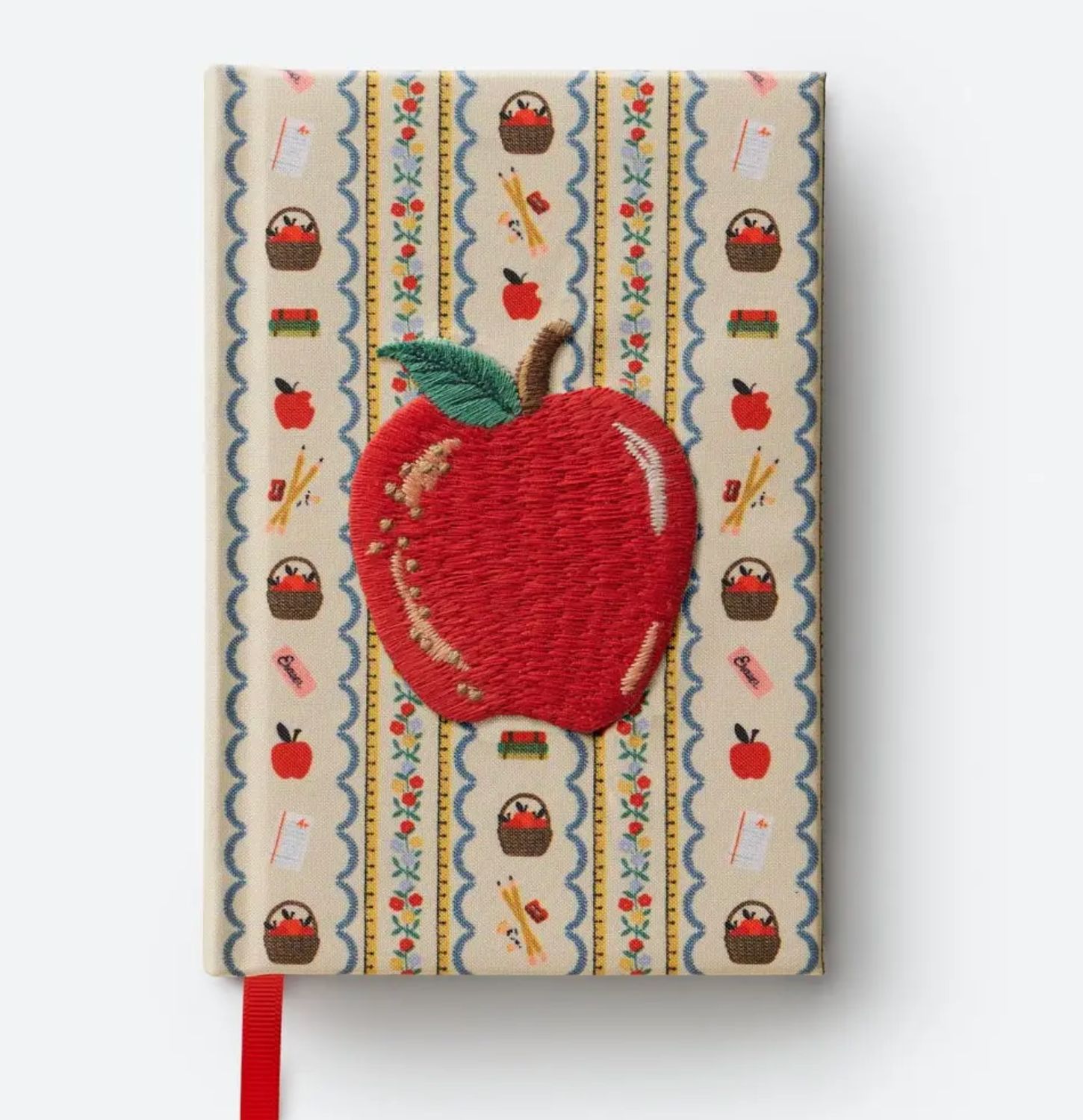 Apple Embroidered Notepad