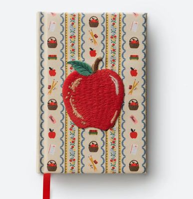 Apple Embroidered Notepad