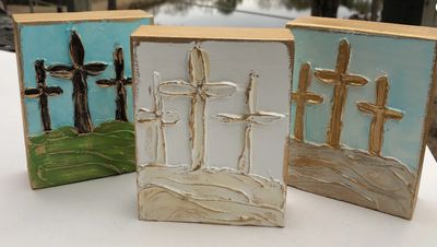 Textured Crosses on a Hill Block