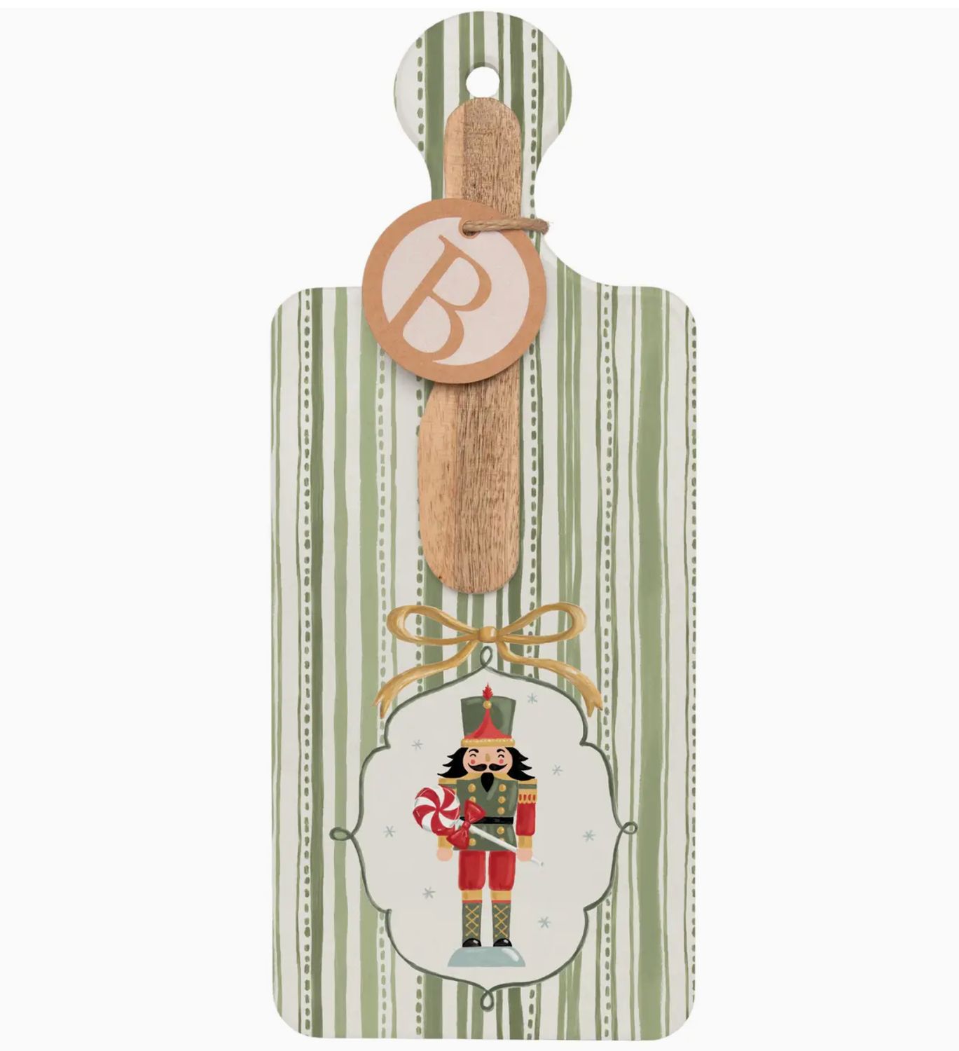 Nutcracker Glass Cheese Board
