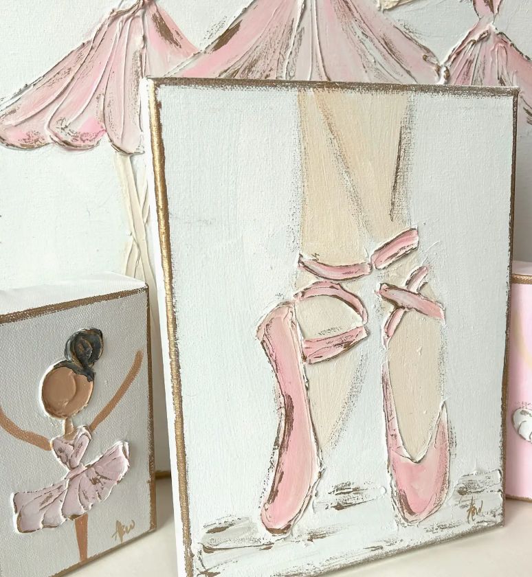 Textured Ballet Slipper Canvas
