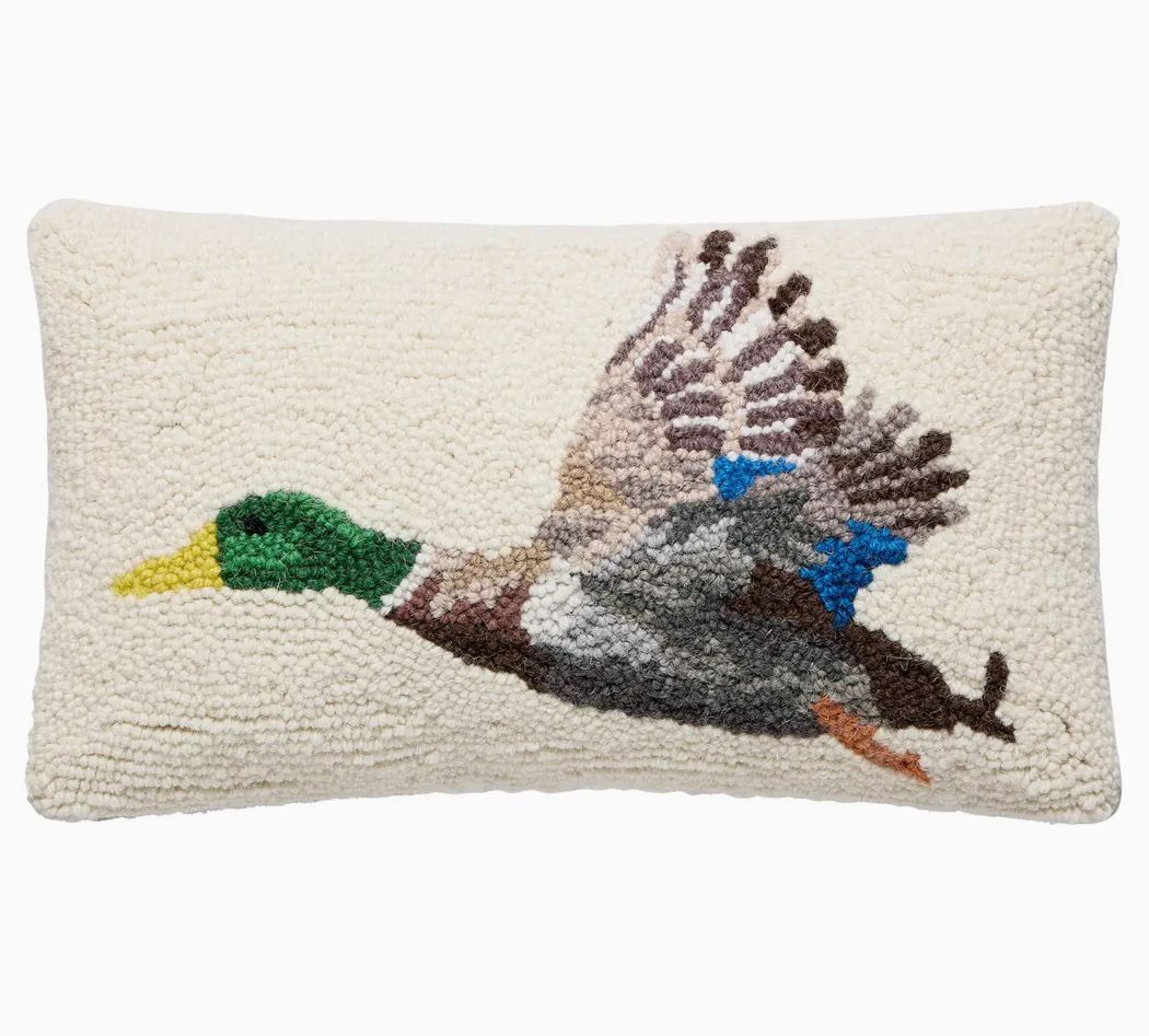 Flying Mallard Hook Pillow
