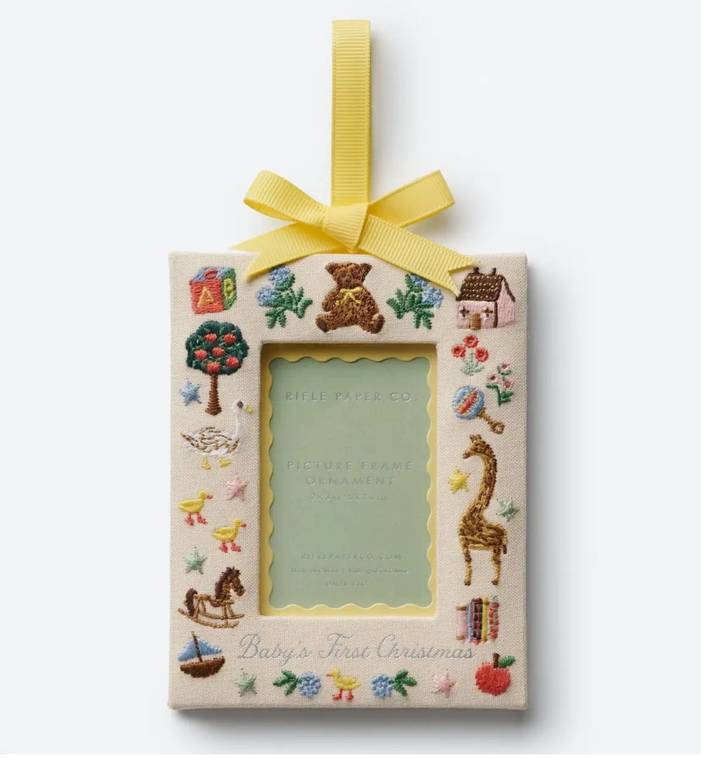 Baby's First Christmas Frame Ornament