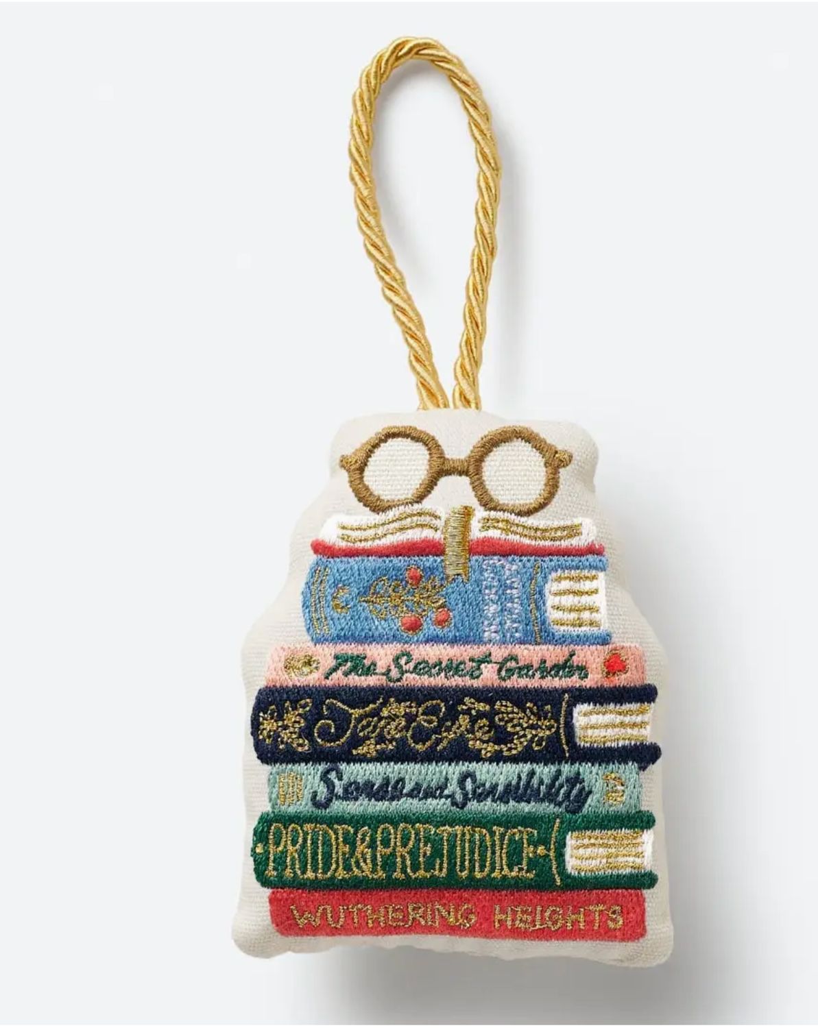 Book Club Embroidered Ornament