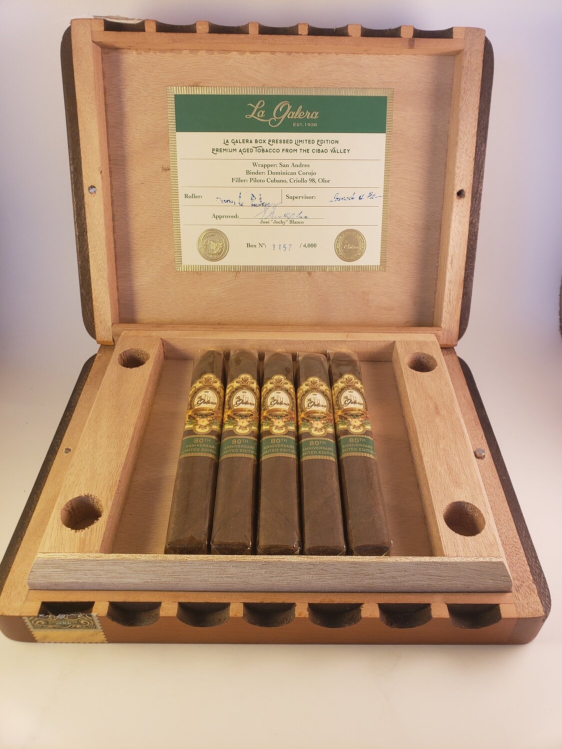 La Galera 80th Torpedo 6.1 x 42 Single Cigar