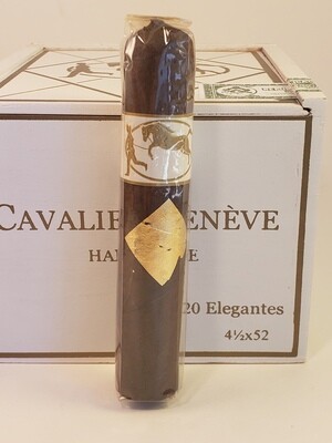 Cavalier Geneve White Series Elegantes 4 1/2 x 52 Single Cigar