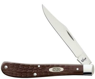 Case Brown Synthetic Standard Jig Slimline Trapper (61048 SS) No 00135
