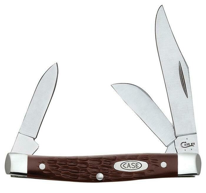 Case Brown Synthetic Standard Jig Medium Stockman (6344 SS) No 00106