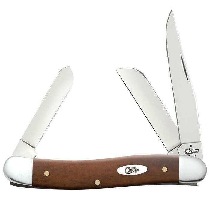 Case Chestnut Bone Smooth Medium Stockman (6318  SS) No 28701