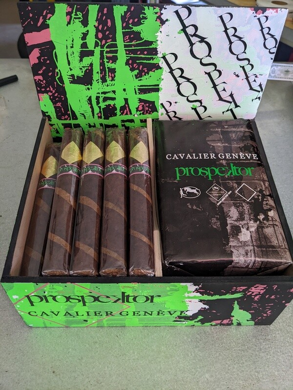 Cavalier Geneve Prospektor Barberpole Toro 6 X 54 Single Cigar