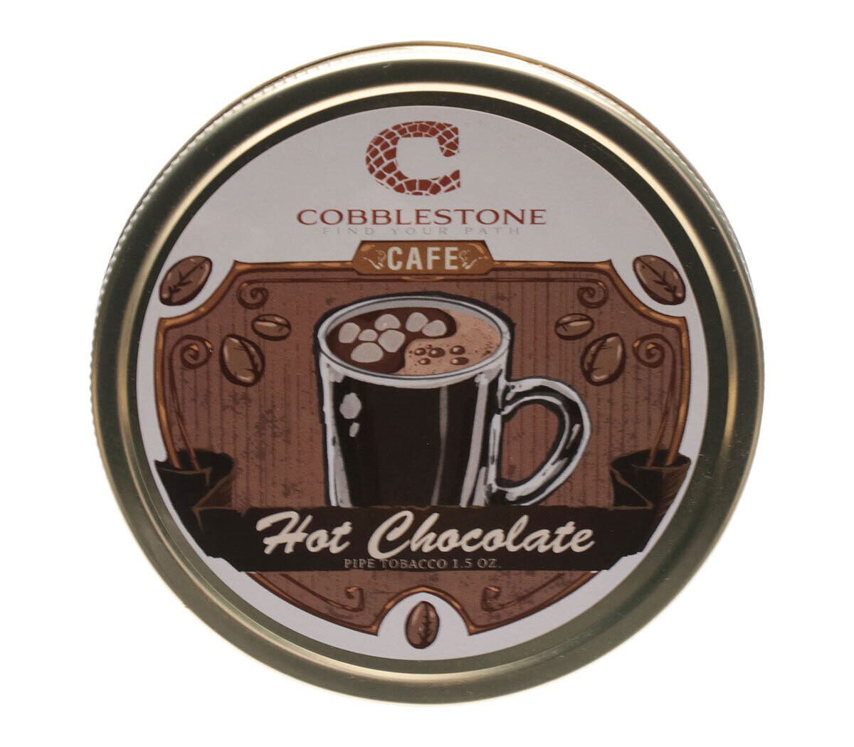 Cobblestone Hot Chocolate Pipe Tobacco 1.5oz Tin