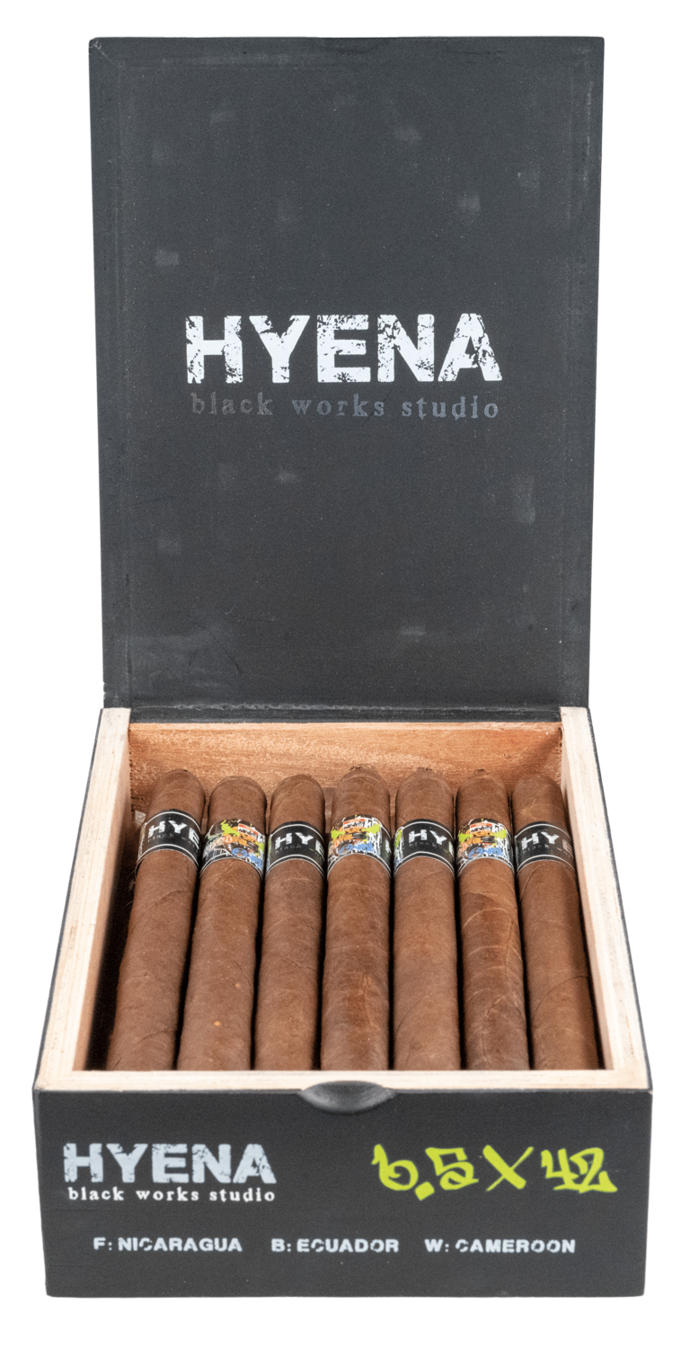 Black Works Studio Hyena Cameroon Lonsdale 6.5 X 42 Single Cigar