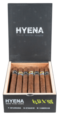 Black Works Studio Hyena Cameroon Lonsdale 6.5 X 42 Single Cigar