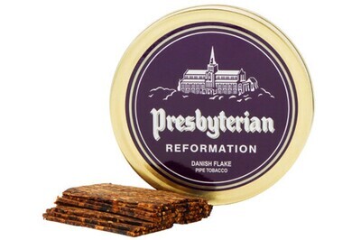Sutliff Presbyterian Reformation Danish Flake Pipe tobacco tin 1.75oz