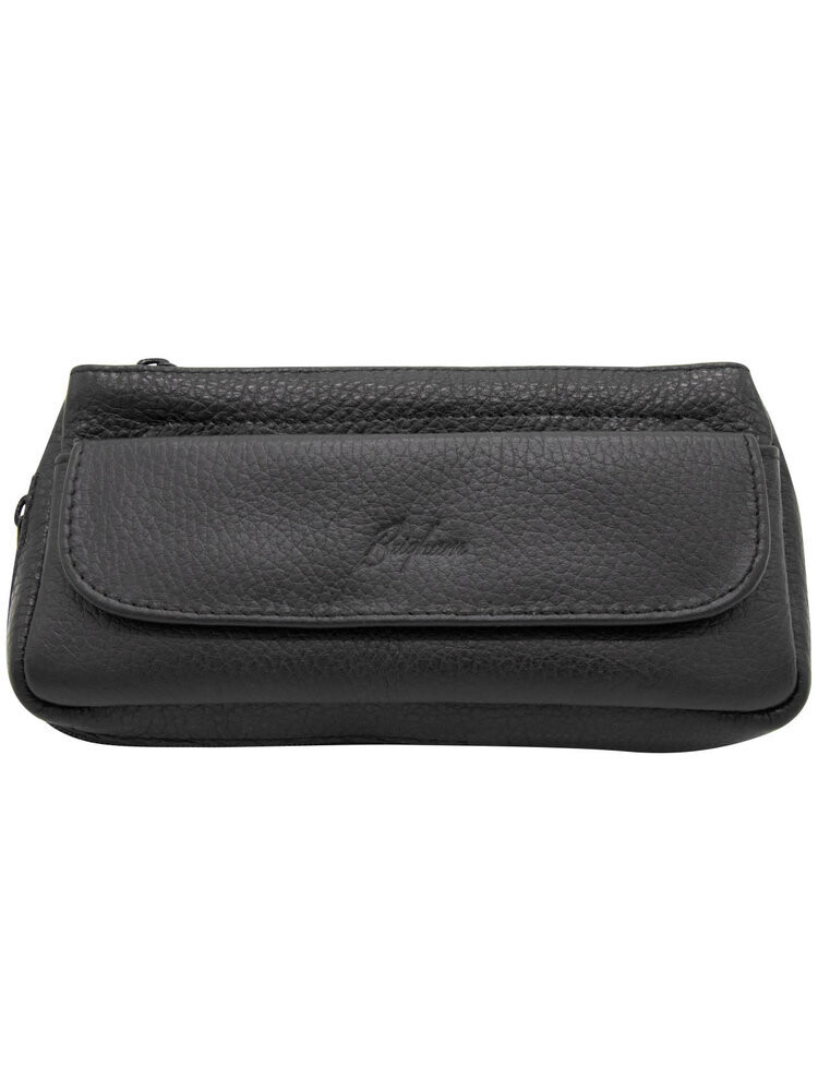 Brigham 1 Pipe and Tobacco Case Black