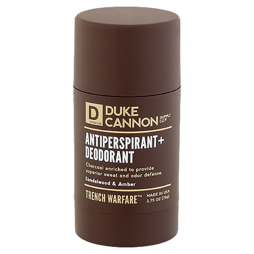 Duke Cannon Trench Warfare Antiperspirant
+ Deodorant Sandalwood and Amber