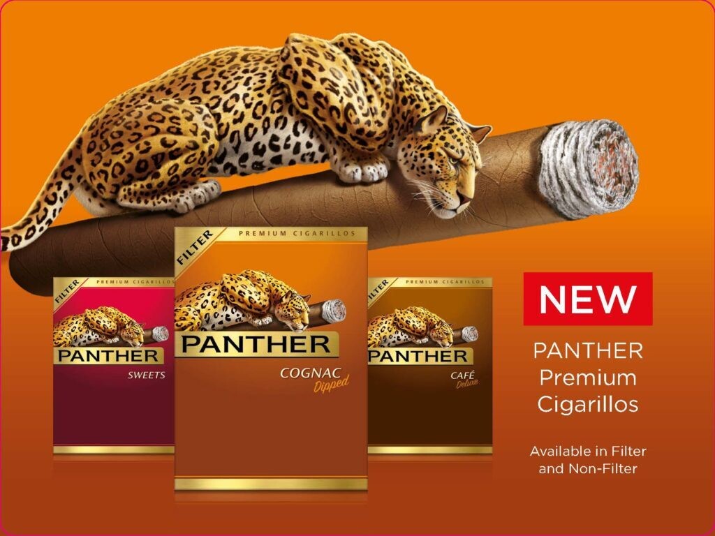Panther Cognac Dipped Filtered Cigarillos 14 pack