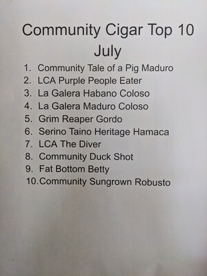 July Top 10 Sampler