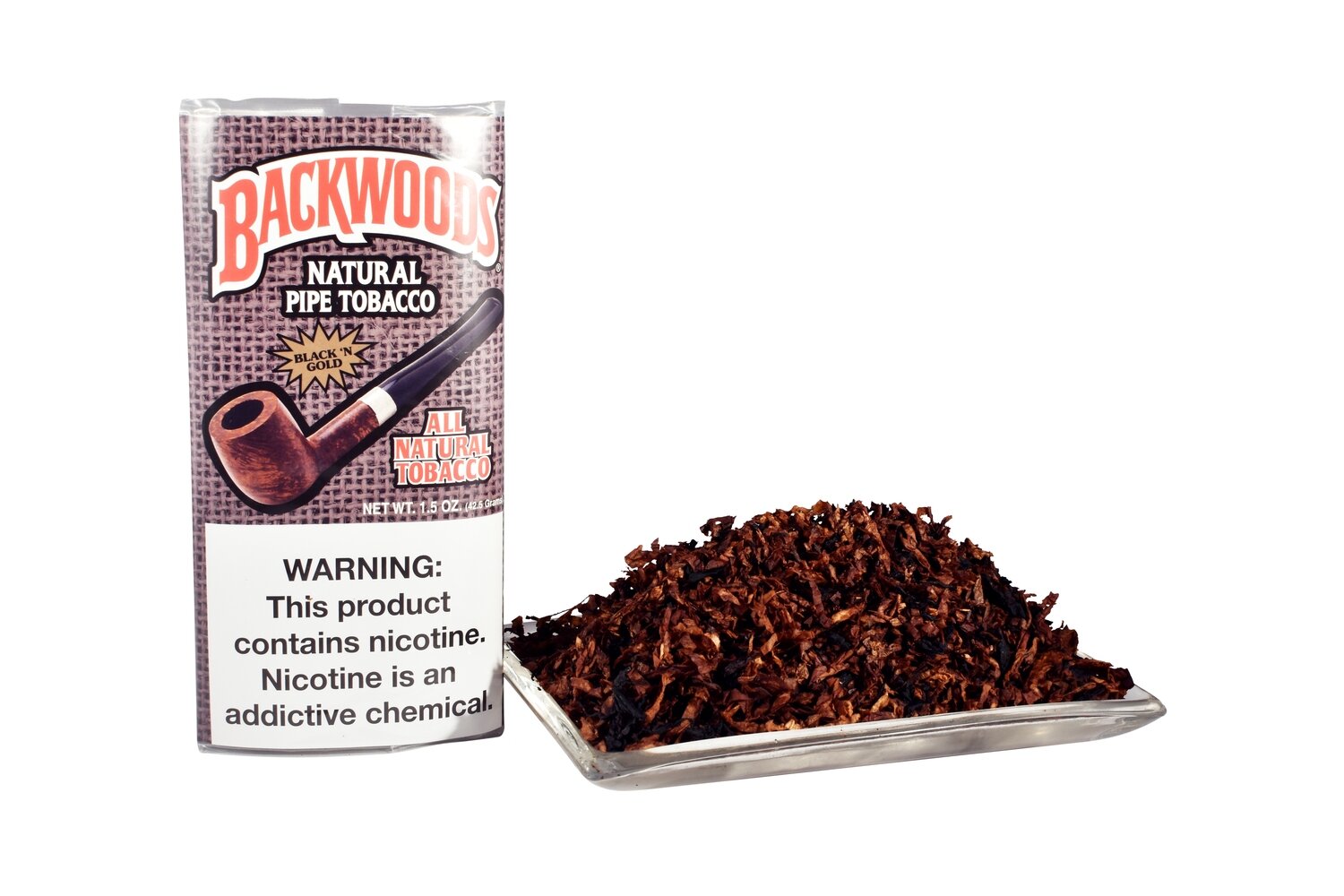 Backwoods Black N Gold Pipe Tobacco 1.5 OZ Pouch