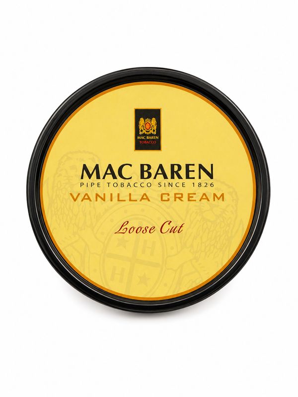 Mac Baren Vanilla Cream Loose Cut Pipe Tobacco 3.5 oz Tin