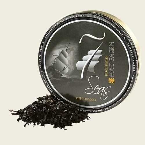 Mac Baren 7 Seas Black Pipe Tobacco 3.5 oz Tin