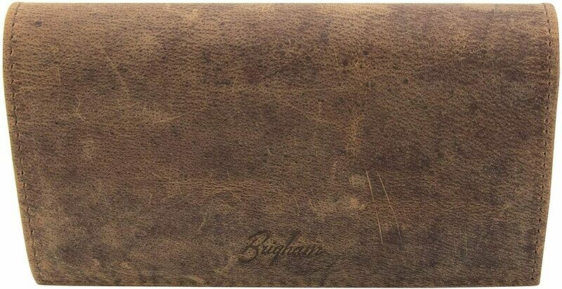 Brigham Vintage Leather Roll Up Tobacco Pouch Brigham Vintage Leather Roll Up Tobacco Pouch