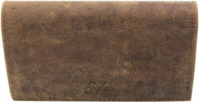 Brigham Vintage Leather Roll Up Tobacco Pouch