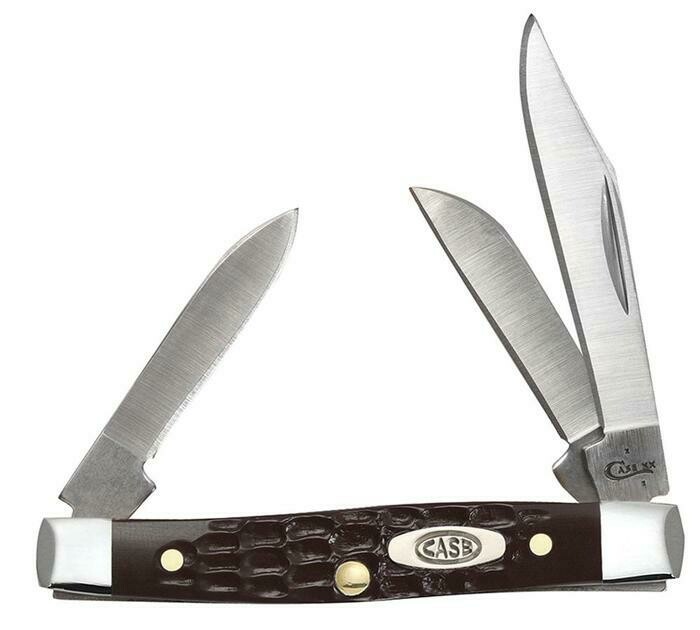 Case Brown Synthetic Standard Jig Small Stockman (6333 SS) No 00081