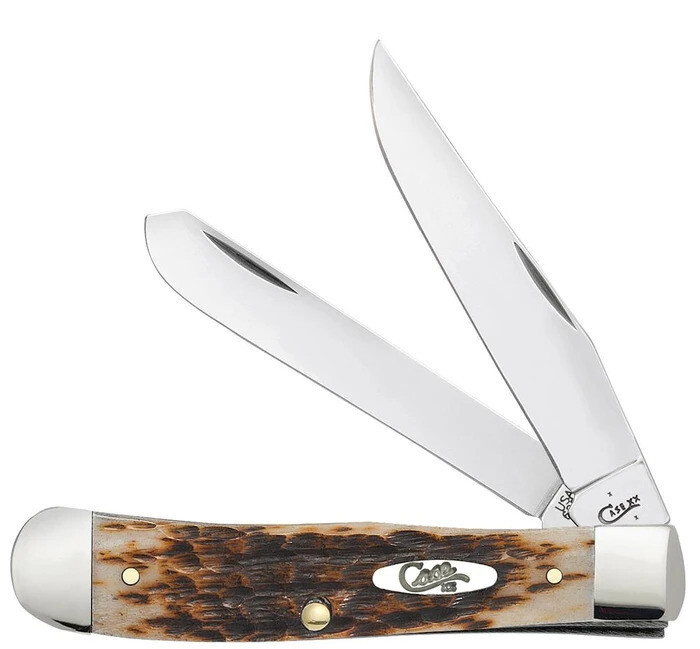 Case Amber Bone Peach Seed Jig Trapper (6254 SS) No 00164