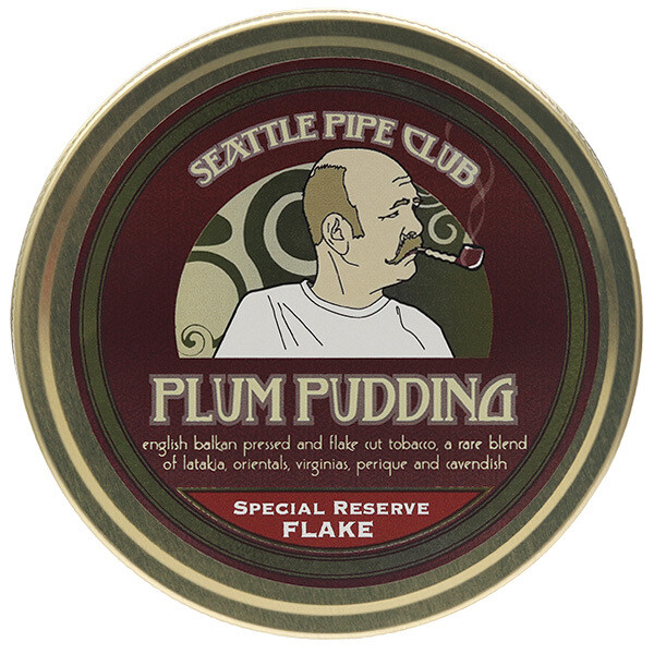 Seattle Pipe Club Plum Pudding Special Reserve Flake 2oz Tin