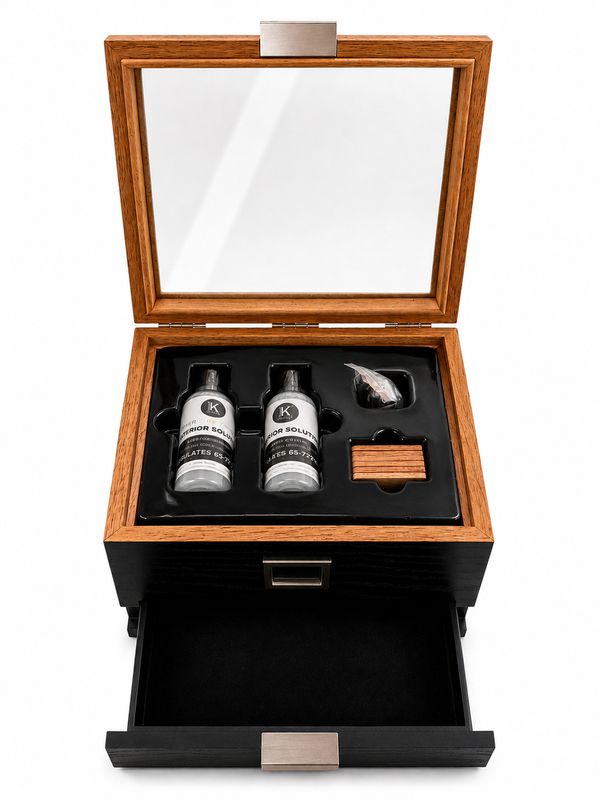 Case Elegance Mill Glass Top Humidor