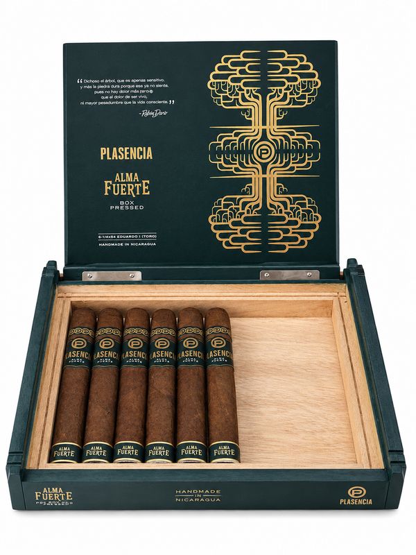 Plasencia Alma Fuerte Colorado Claro Eduardo I 6.25 X 54 Single Cigar