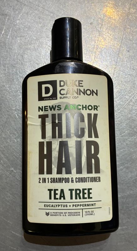 Duke Cannon News Anchor Thick Hair 2 in 1 Shampoo and Conditioner Tea Tree Duke Cannon News Anchor Thick Hair 2 in 1 Shampoo and Conditioner Tea Tree