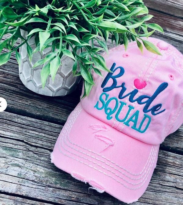 Pink Bride Squad Hat