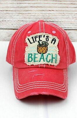 Salmon Life's A Beach Hat