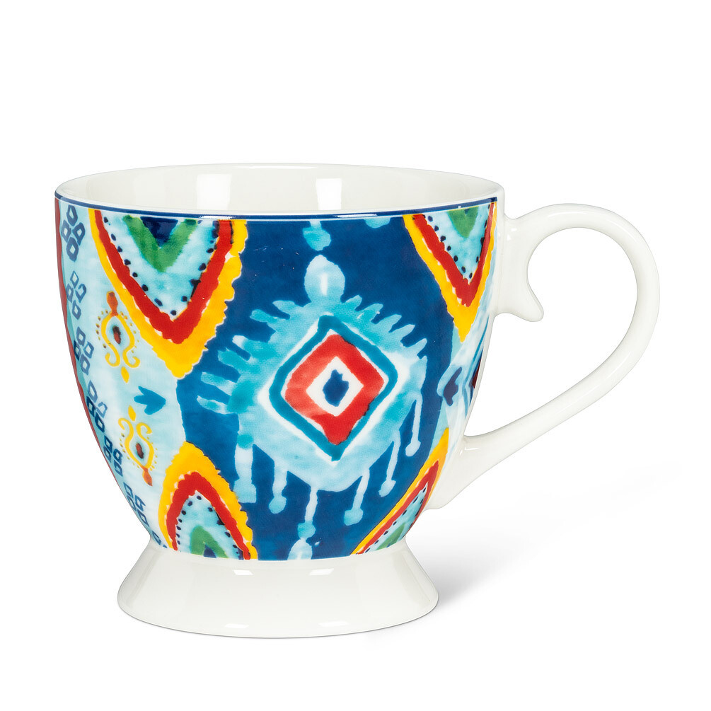 Greenwich Blue Print Pedestal Mug